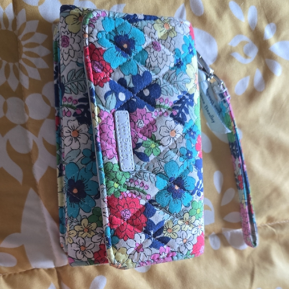 Vera Bradley Colorful Floral Wristlet